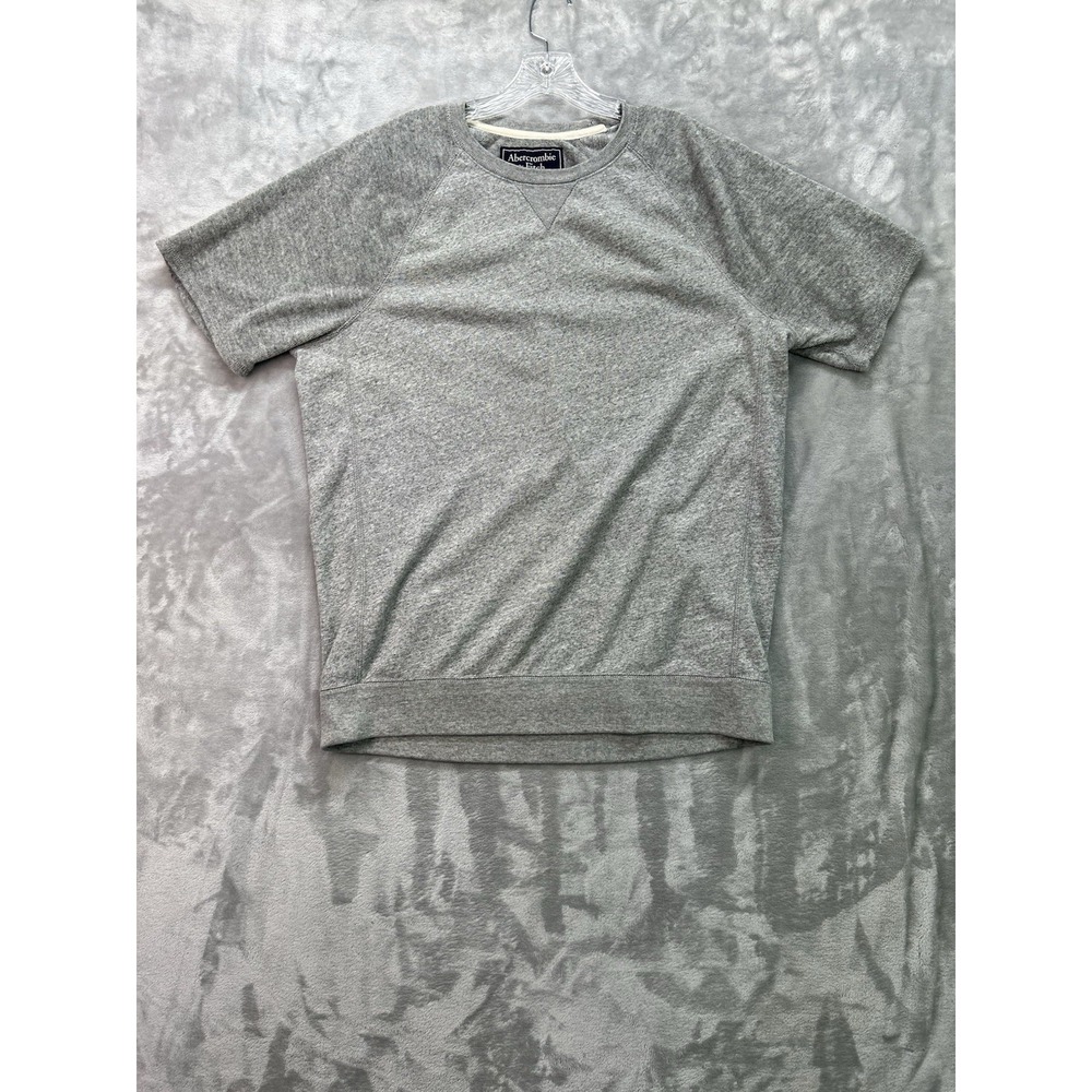 Y2K Abercrombie & Fitch Mens L Short Terry Cloth Raglan Sleeve Casual Luxury